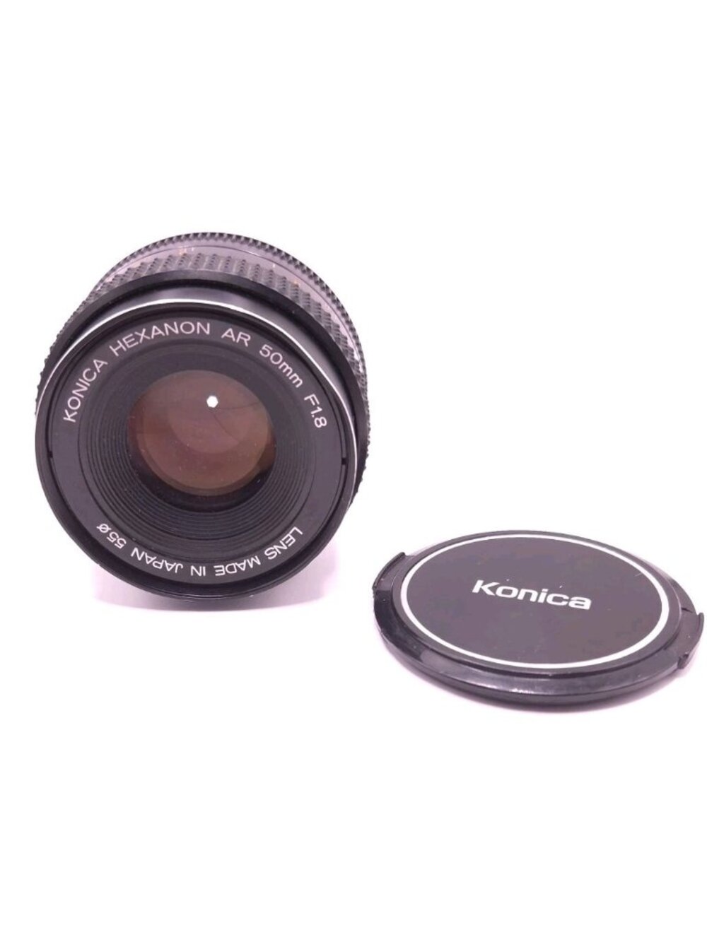 Konica Hexanon AR 50mm F1.8 Lens VTG Japan w/Konica Lens Cap EUC